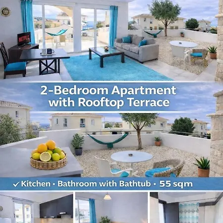 2 People Sea View Garden Pool